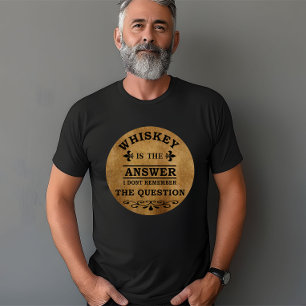 T-shirt Whiskey cite d'étranges paroles d'alcool