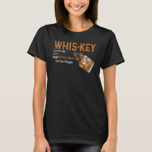 T-shirt Whiskey Definition Magique Eau Brown Pour Peo Amus