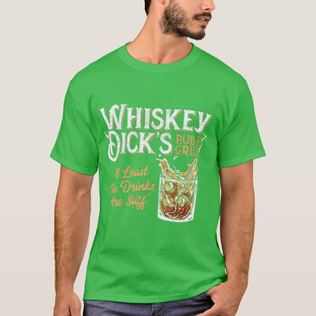 T-shirt Whiskey Dick's Pub & Grill (Devant)