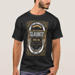 T-shirt Whiskey Dit Slainte Single Malt Scotland Pour Qui