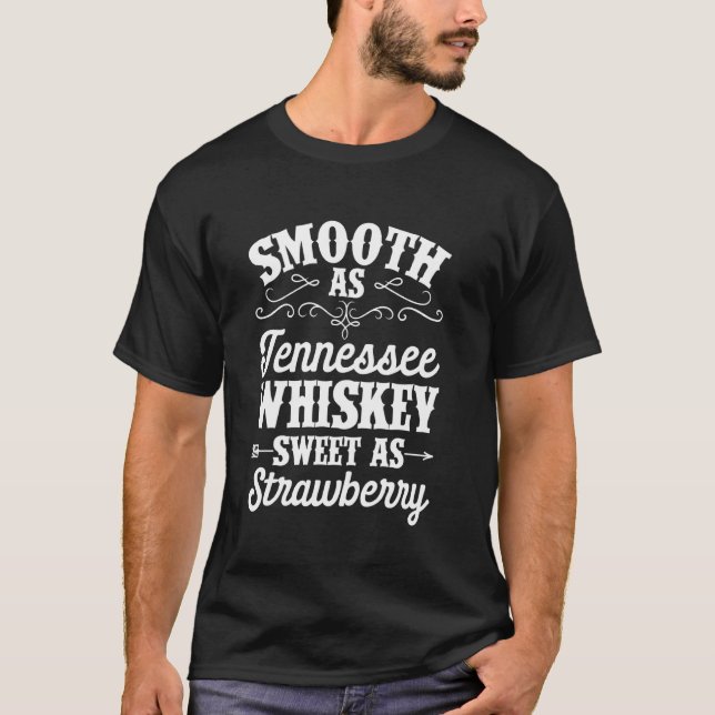 T-shirt Whiskey doux Tennessee Doux comme alcool fraise (Devant)