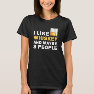 T-shirt Whiskey Dragon Thème Fête J'Aime Whiskey Et Peut-Ê