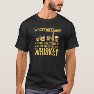 T-shirt Whiskey Drinker Funny Whisky Whiskeygetarian Bourb