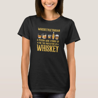 T-shirt Whiskey Drinker Funny Whisky Whiskeygetarian Bourb