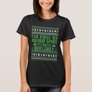 T-shirt Whiskey est mon esprit drôle et moche pull de Noël