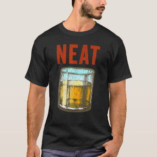 T-shirt Whiskey Neat Fun Old Fashid Scotch Et Bourbon 