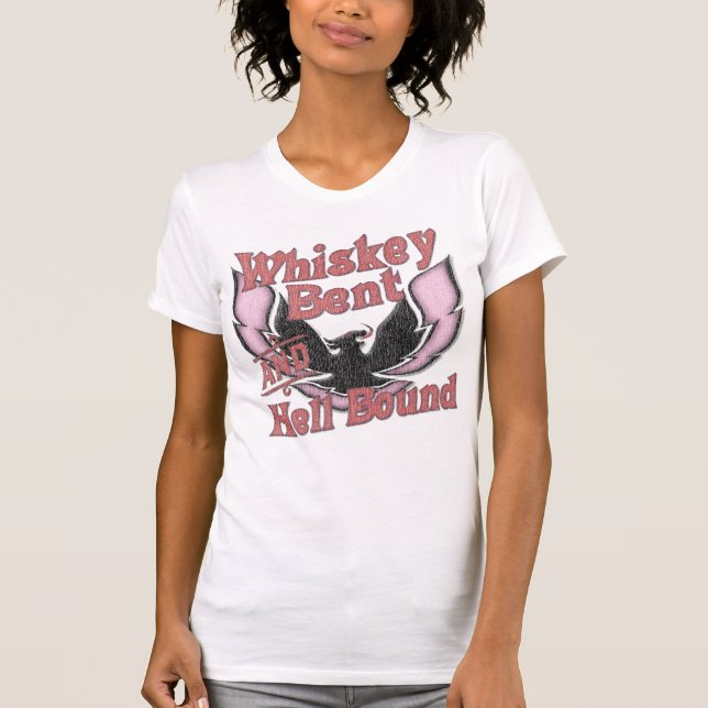 T-shirt Whiskey plié et limite d'enfer (Devant)