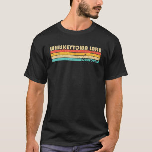 T-shirt WHISKEYTOWN LAKE CALIFORNIA Funny Fishing Camping