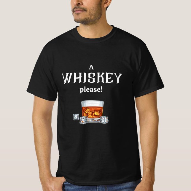 T-shirt Whisky | Whiskey please (Devant)