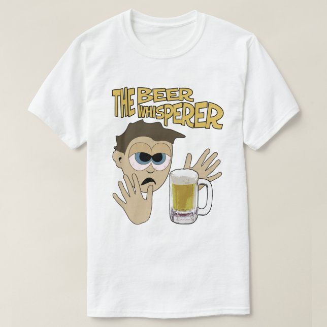 T-shirt Whisperer de bière (Design devant)