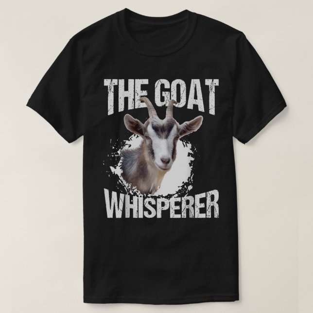 T-shirt Whisperer de chèvre drôle Amoureux de chèvre cadea (Design devant)