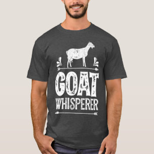 T-shirt Whisperer de chèvre T Filles Chèvres Agriculteurs