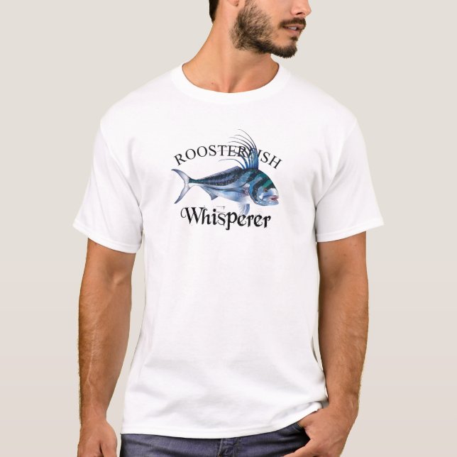 T-shirt Whisperer de rôti de poisson clair (Devant)