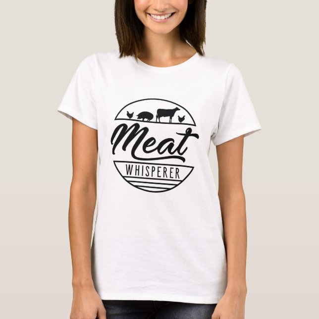 T-shirt Whisperer de viande (Devant)
