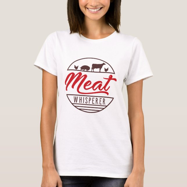 T-shirt Whisperer de viande (Devant)