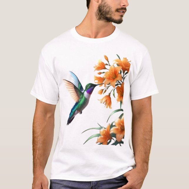T-shirt Whispers of Nectar: A Hummingbird’s Delight" (Devant)