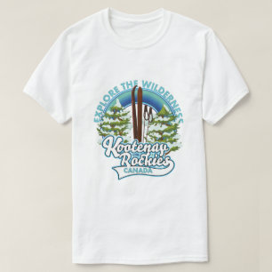 T-shirt Whistler Canada, explorez la nature sauvage, logo 