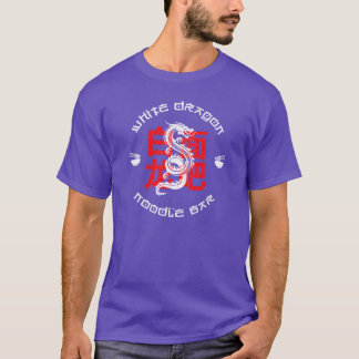 T-shirt White Dragon Noodles Bar vintage
