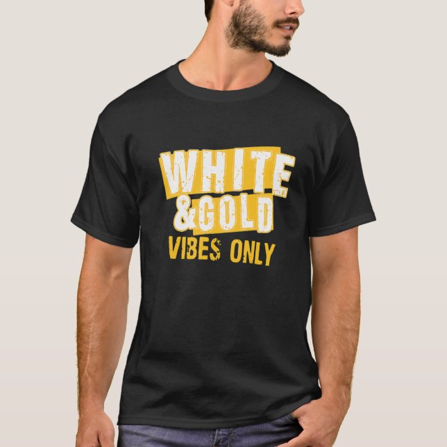 T-shirt White Gold Game Day Group pour le football seconda (Devant)