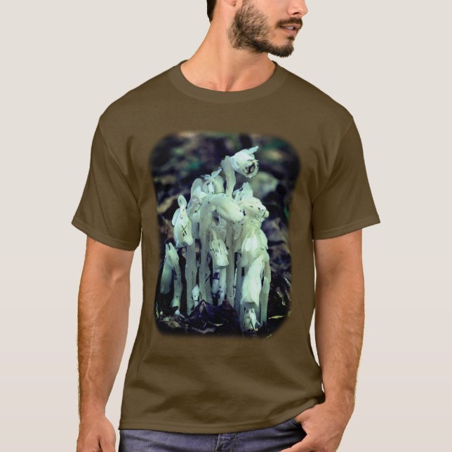 T-shirt White Indian Pipe Nature Fleur sauvage (Devant)