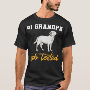 T-shirt White Labrador Retriever Grandpa White Lab Testé