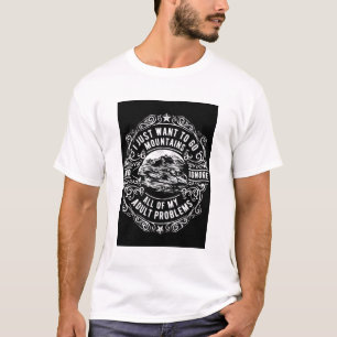 T-shirt White Mountain Échapper Adulte Problèmes Tee