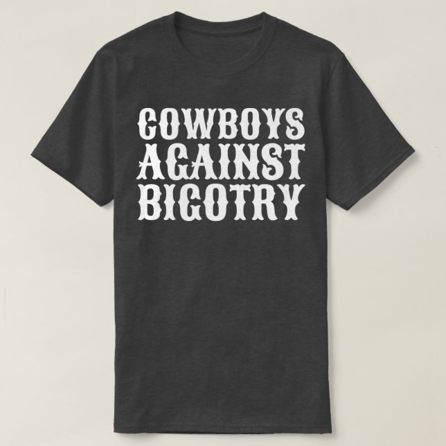 T-shirt White Orville Peck Cowboys Contre Les Paroles De B (Design devant)