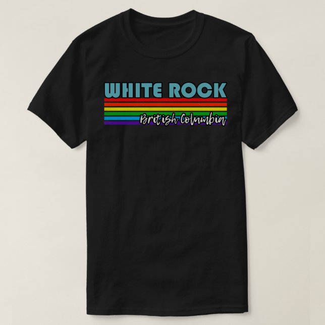 T-shirt White Rock Colombie-Britannique Pride White Rock L (Design devant)