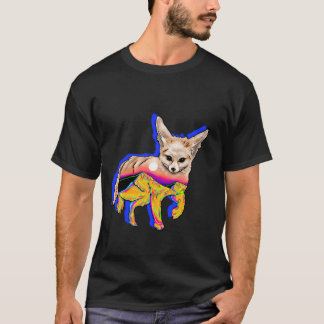 T-shirt White Sunset Desert Fennec