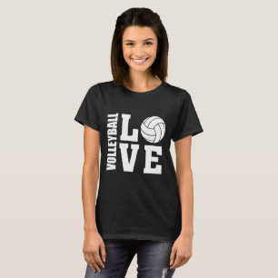 T-shirt White Volleyball Love, Volleyball