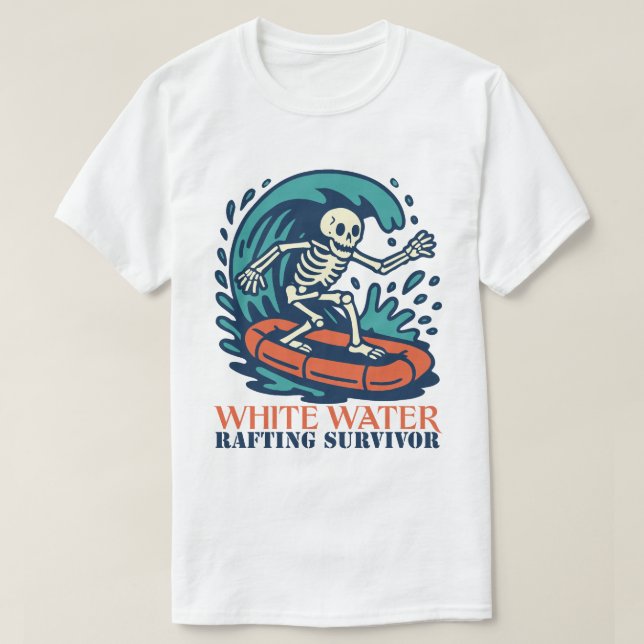 T-shirt White Water Rafting Survivor (Design devant)
