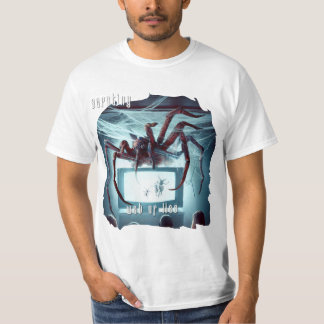 T-shirt White Web of Lies (Araignée à la télévisio