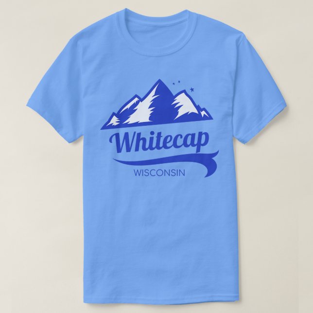 T-shirt Whitecap Mountain ski Wisconsin (Design devant)