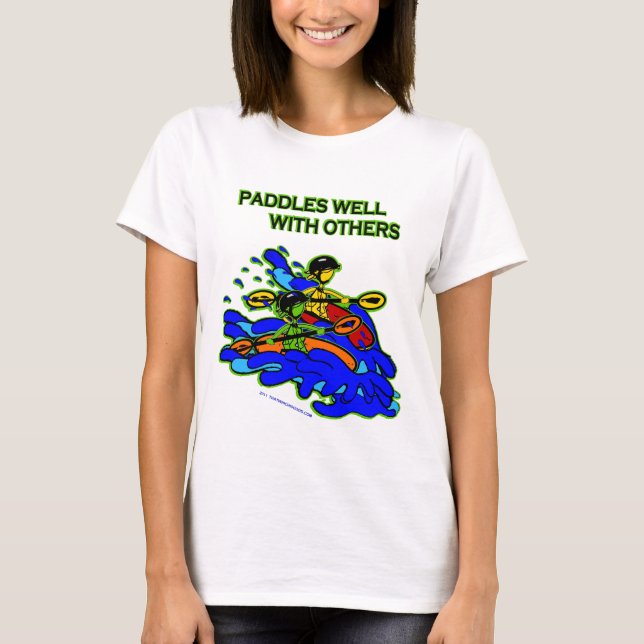 T-shirt Whitewater barbote bien avec d'autres (Devant)