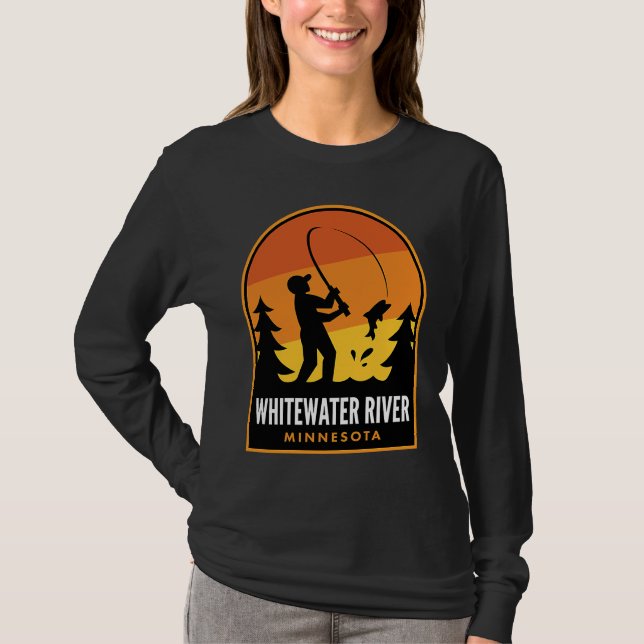T-shirt Whitewater River Minnesota Fishing (Devant)