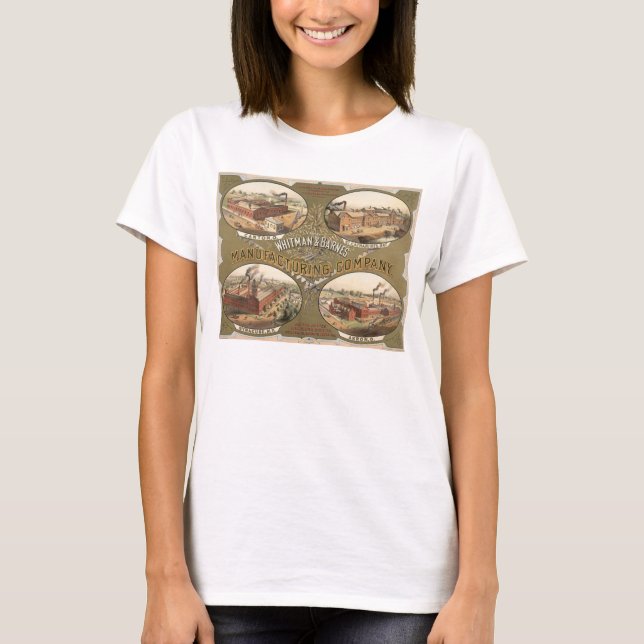 T-shirt Whitman & Barnes Manufacturing Company. (Devant)