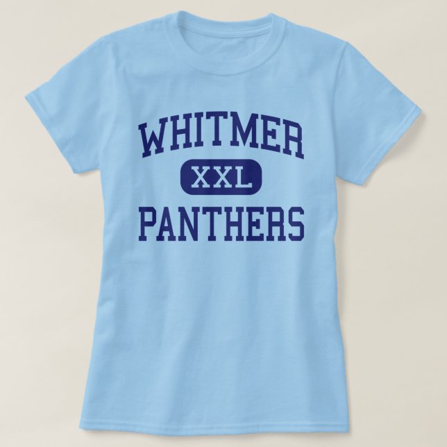 T-shirt Whitmer - panthères - lycée - Toledo Ohio (Design devant)