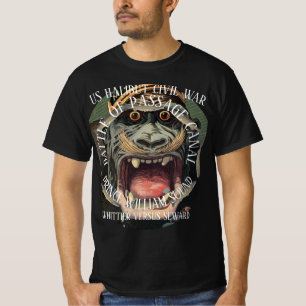 T-SHIRT WHITTIER ALASKA HALIBUT WAR VERSUS SEWARD 1955-57