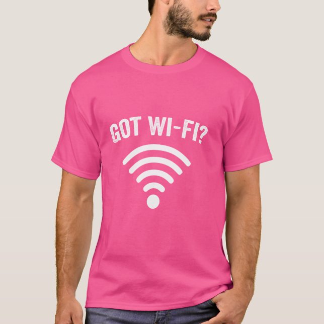 T-shirt Wi-Fi amusant - pour le ventilateur Internet Wi-Fi (Devant)