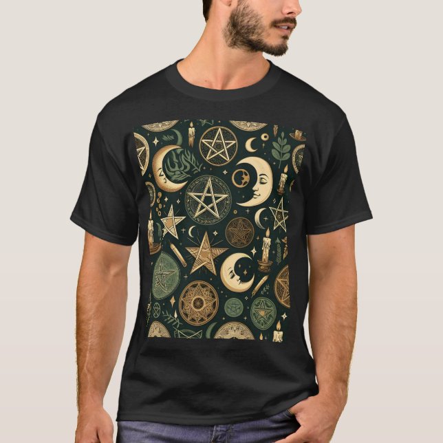 T-shirt Wiccan Pattern 2 (Devant)