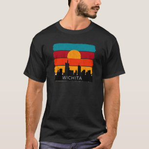 T-shirt Wichita Retro Vintage Américain Etats-Unis désisté