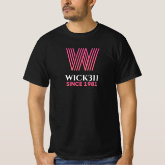 T-shirt Wick311, Rétro en rose