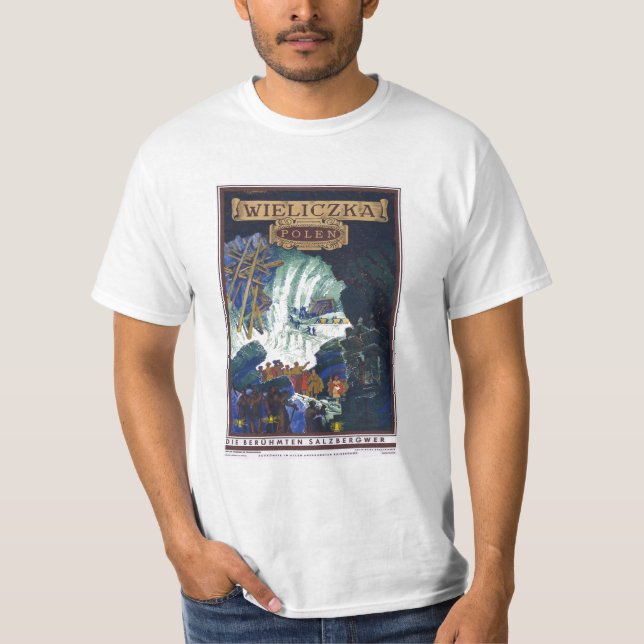 T-shirt Wieliczka Polen/art de mine de sel voyage de la (Devant)