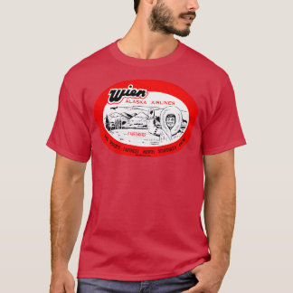 T-shirt Wien Alaska Airlines dans les années 1950
