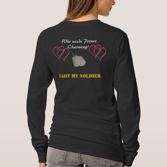 T-shirt wifey fier d'armée (Dos)