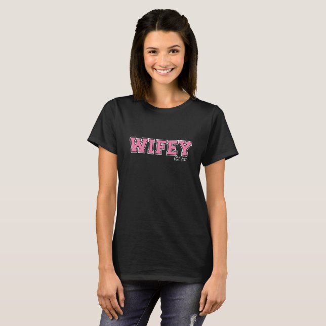 T-shirt WIFEY personnalisé (Devant entier)