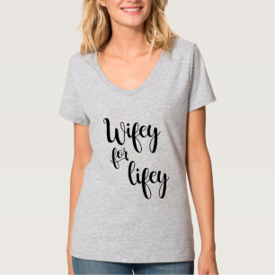 T-shirt Wifey pour la chemise cadeau Lifey Bride