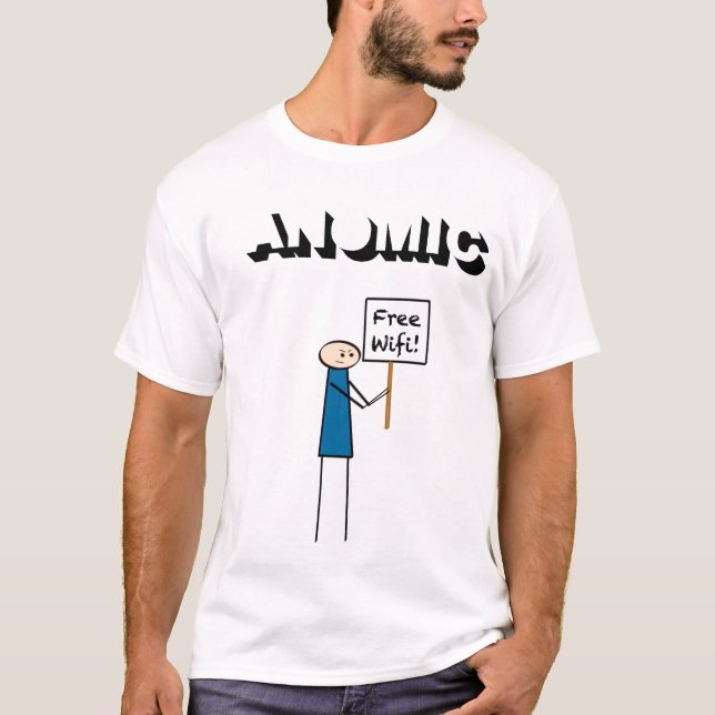 T-shirt WiFi libre (Devant)
