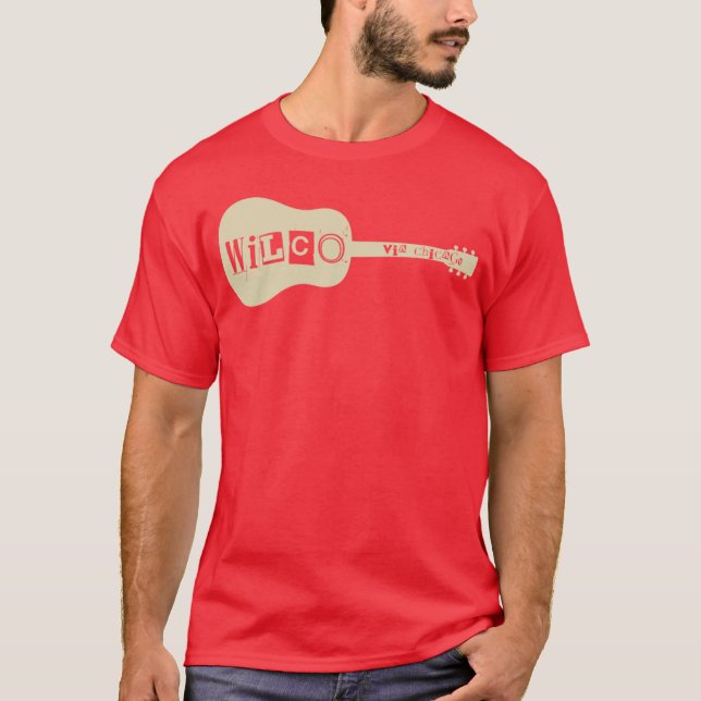 T-shirt wilco via chicago retro friends (Devant)