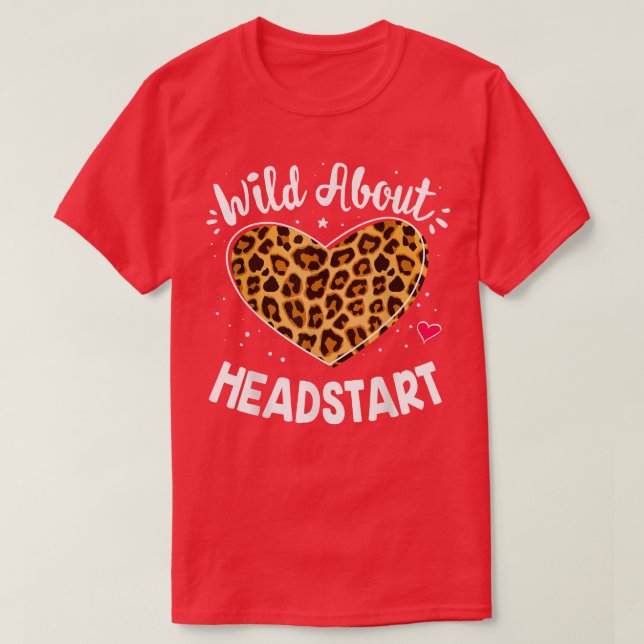 T-shirt Wild About HeadStart Early Childhood Leopard Squad (Design devant)